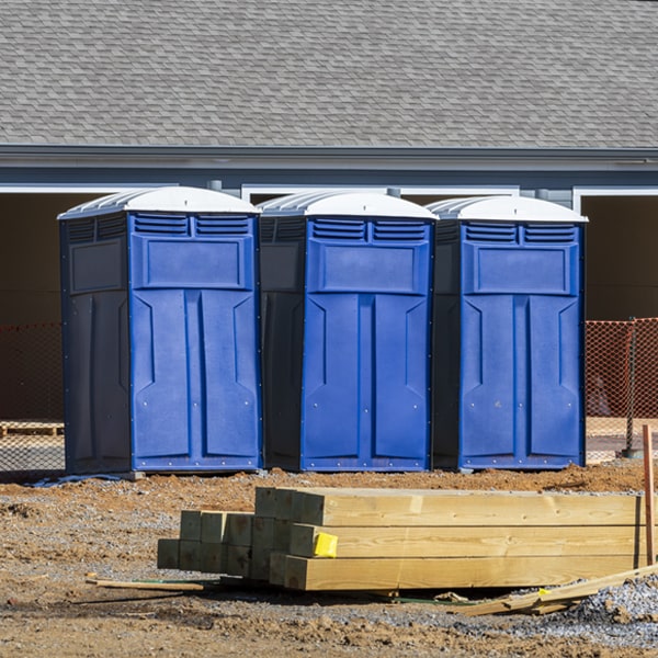 what is the maximum capacity for a single porta potty in Clarksburg